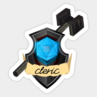 Dungeons & Dragons Cleric D20 Sticker